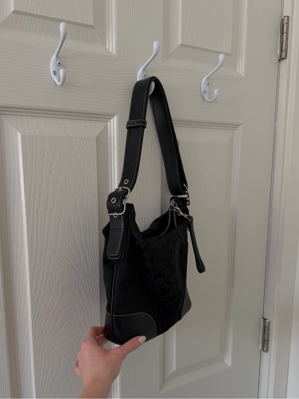Vintage black Coach purse